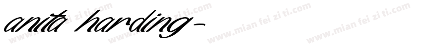 anita harding字体转换